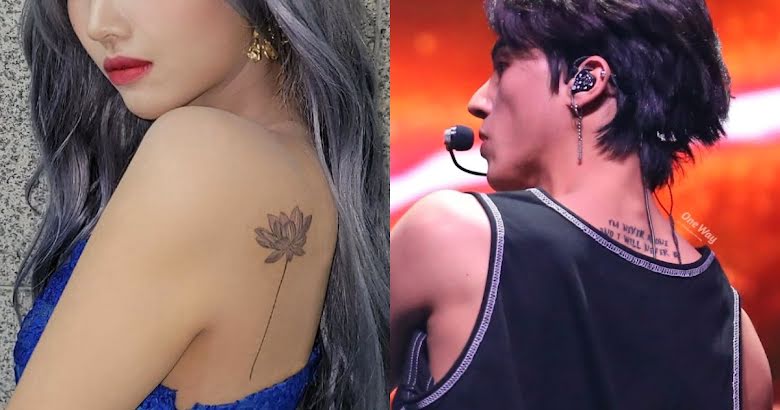 13 idols del K-Pop de cuarta generación con tatuajes