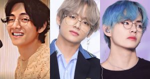 V de BTS con gafas