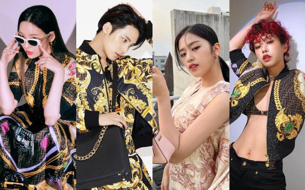 Celebridades coreanas que fueron patrocinadas por la colaboración Fendi x Versace 'Fendace'