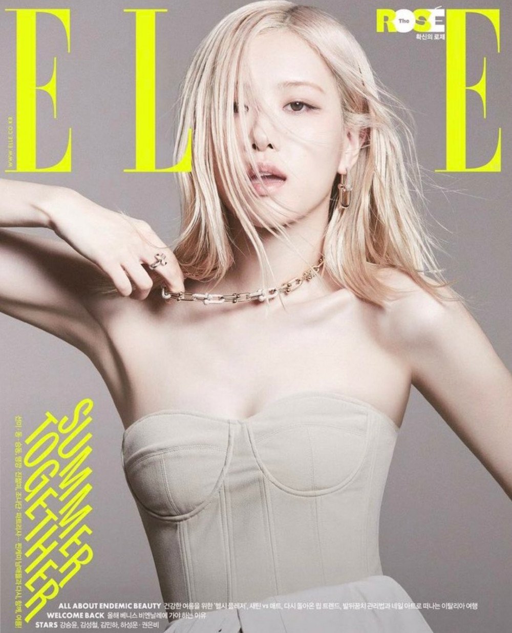 Rosé de BLACKPINK brilla en la portada de la edición de junio de ELLE Korea con su nuevo cabello corto