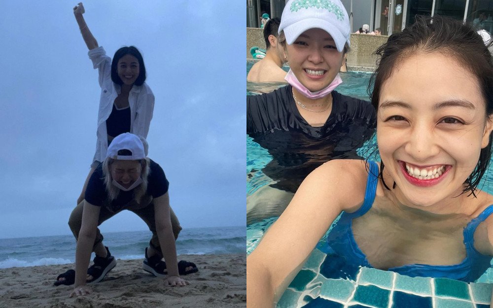 Jeongyeon y Jihyo de TWICE publican fotos de su viaje a Busan juntas